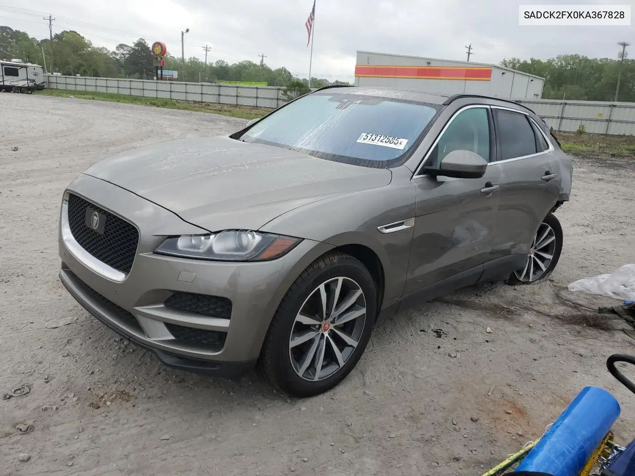 2019 Jaguar F-Pace Prestige VIN: SADCK2FX0KA367828 Lot: 51312585