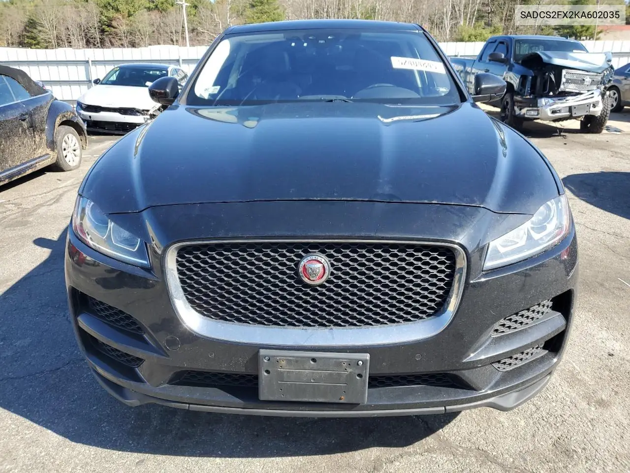 2019 Jaguar F-Pace VIN: SADCS2FX2KA602035 Lot: 52404845