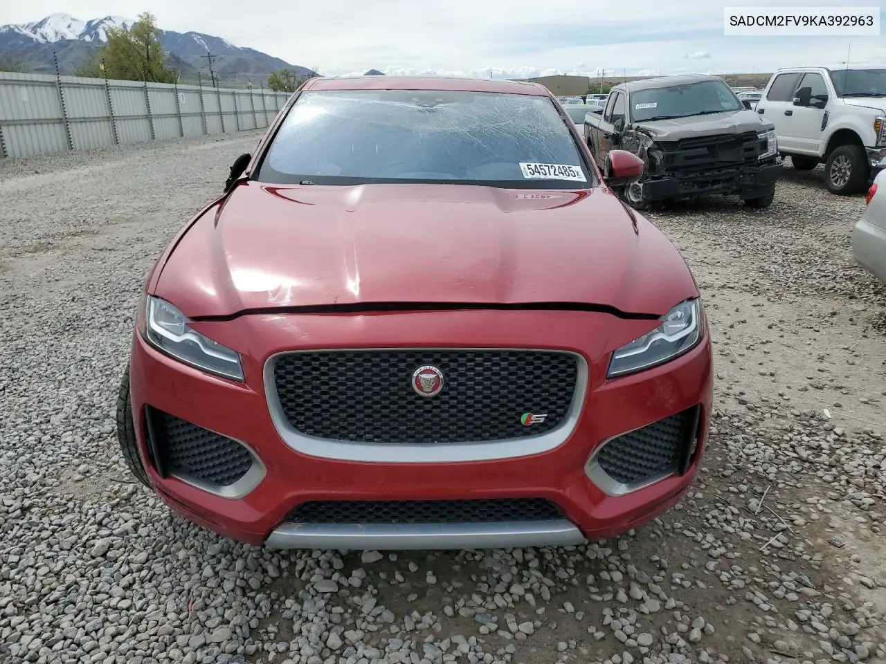 2019 Jaguar F-Pace S VIN: SADCM2FV9KA392963 Lot: 54572485
