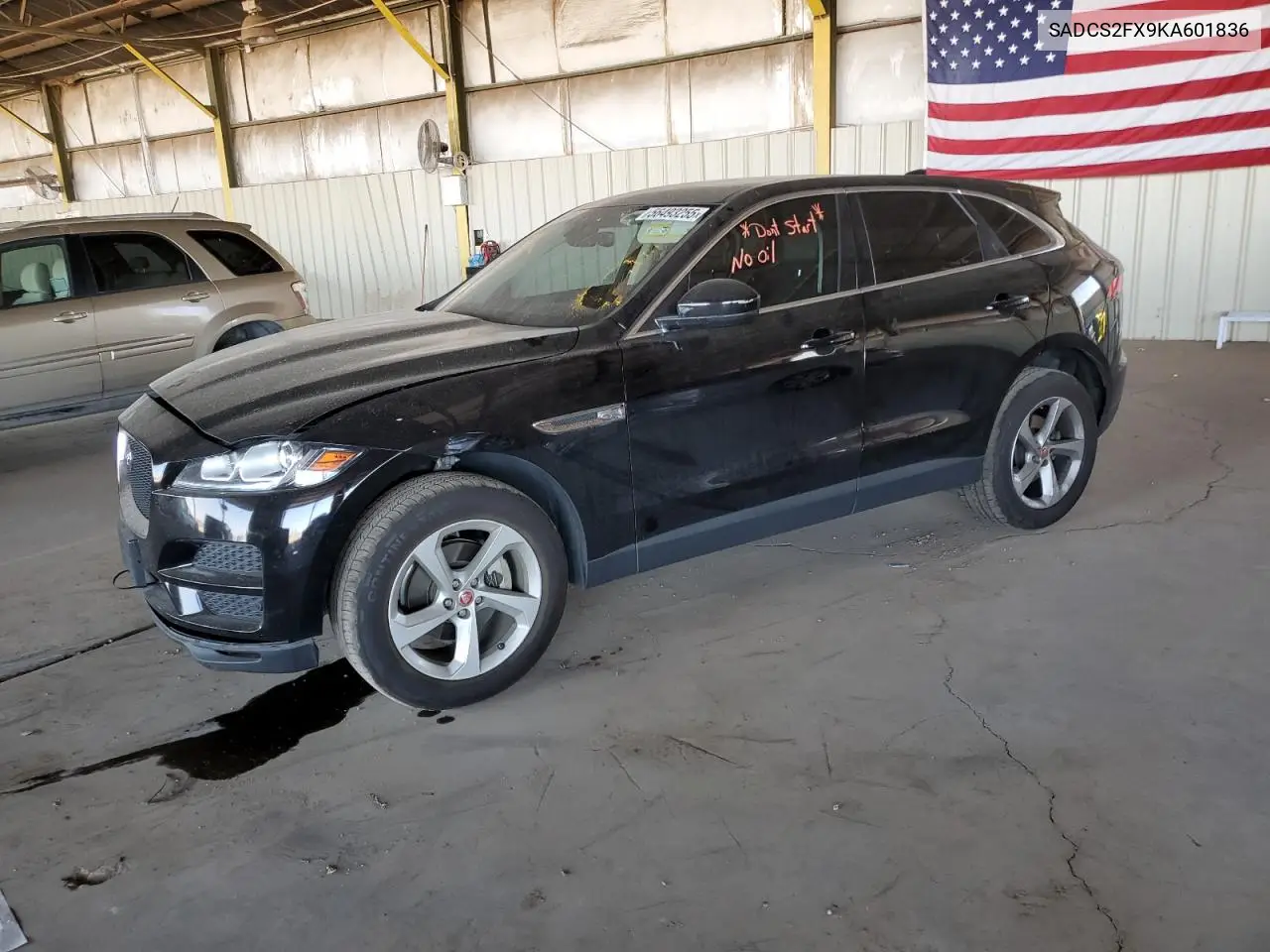 2019 Jaguar F-Pace VIN: SADCS2FX9KA601836 Lot: 56493255