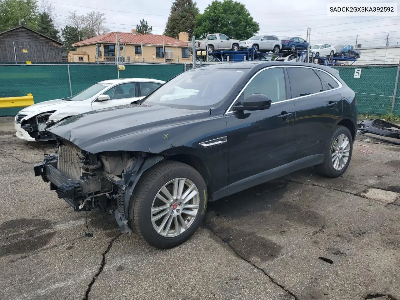 2019 Jaguar F-Pace Prestige VIN: SADCK2GX3KA392592 Lot: 59199455