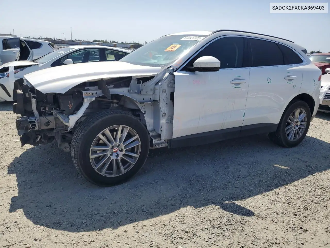 2019 Jaguar F-Pace Prestige VIN: SADCK2FX0KA369403 Lot: 61041285