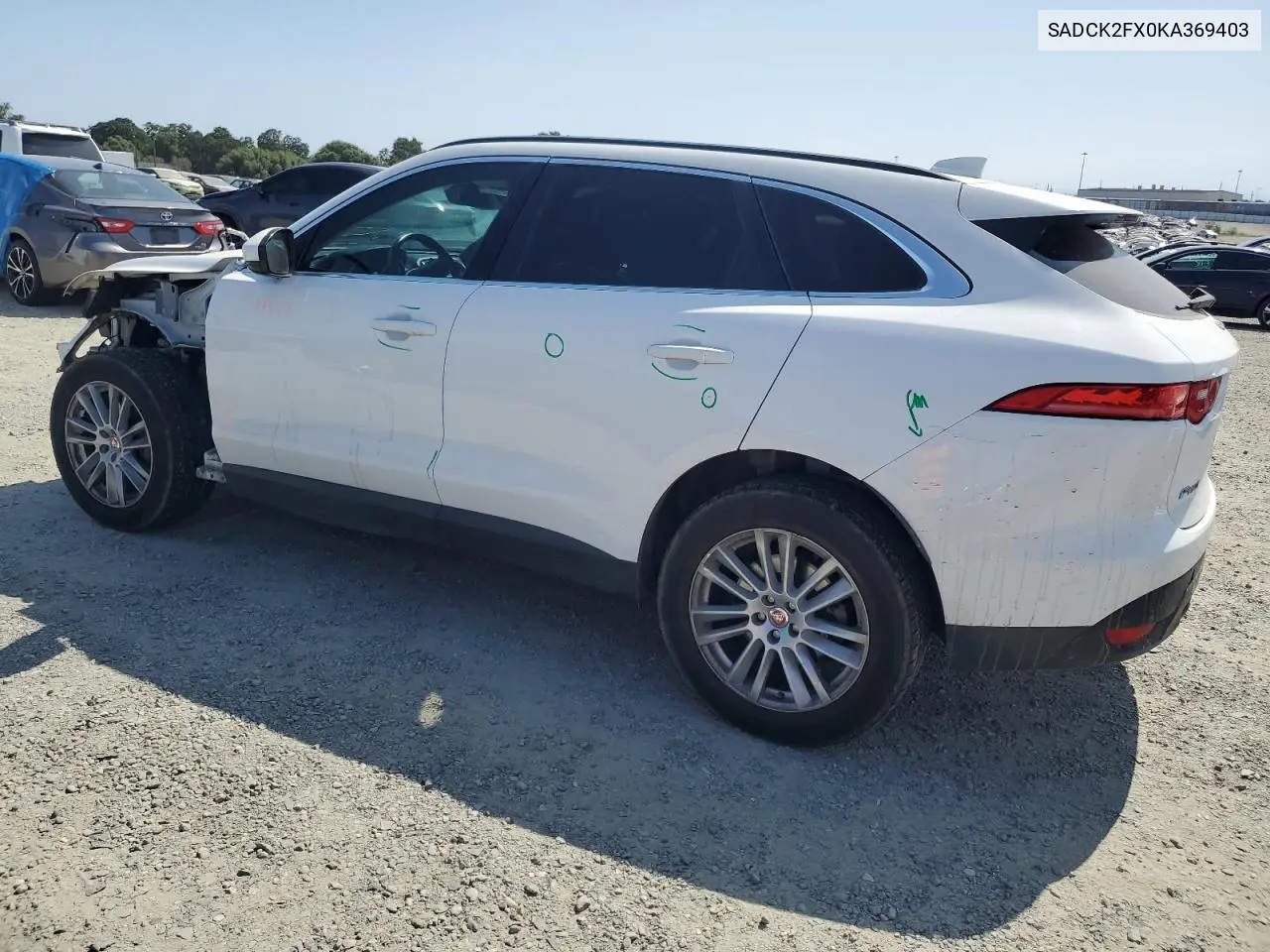 2019 Jaguar F-Pace Prestige VIN: SADCK2FX0KA369403 Lot: 61041285
