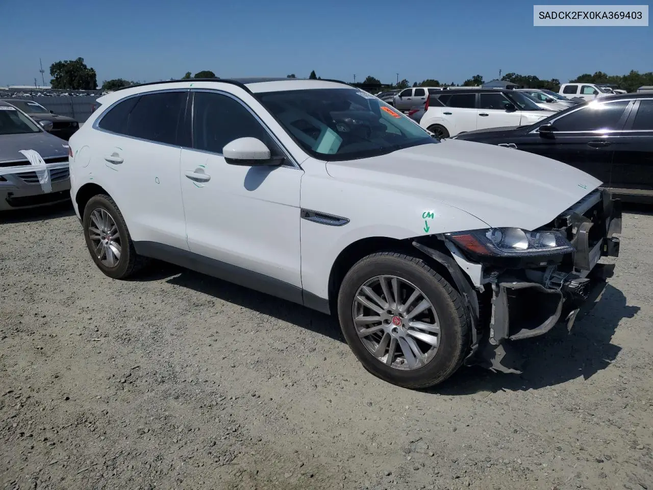 2019 Jaguar F-Pace Prestige VIN: SADCK2FX0KA369403 Lot: 61041285