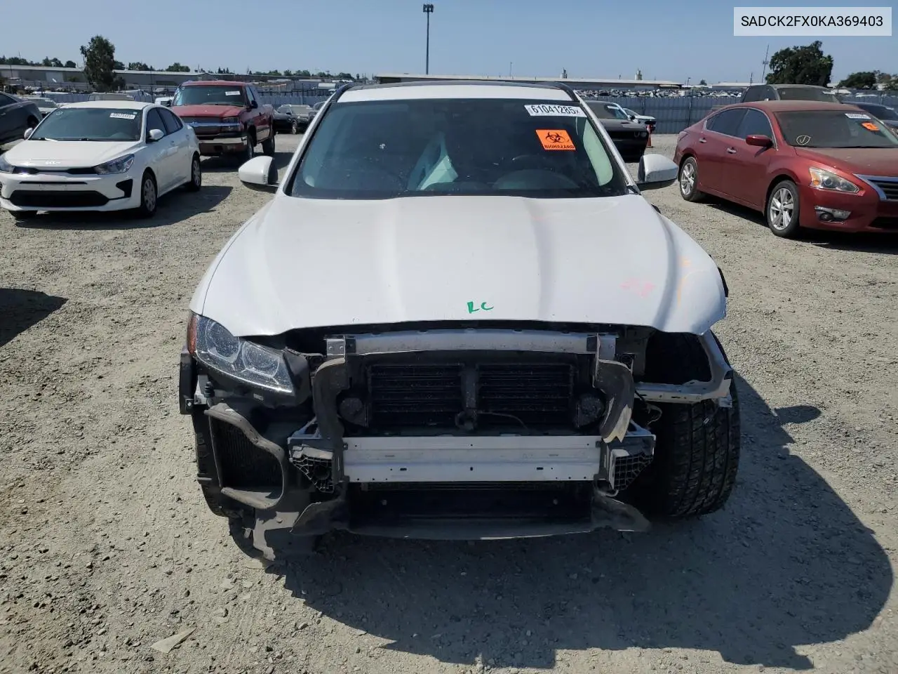 2019 Jaguar F-Pace Prestige VIN: SADCK2FX0KA369403 Lot: 61041285