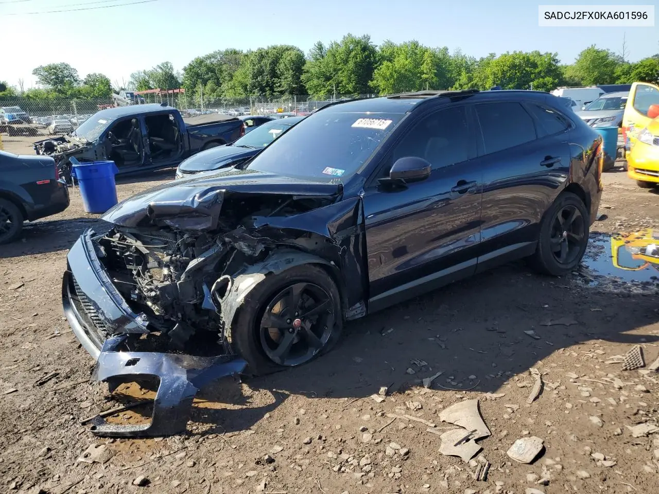 2019 Jaguar F-Pace Premium VIN: SADCJ2FX0KA601596 Lot: 61056715