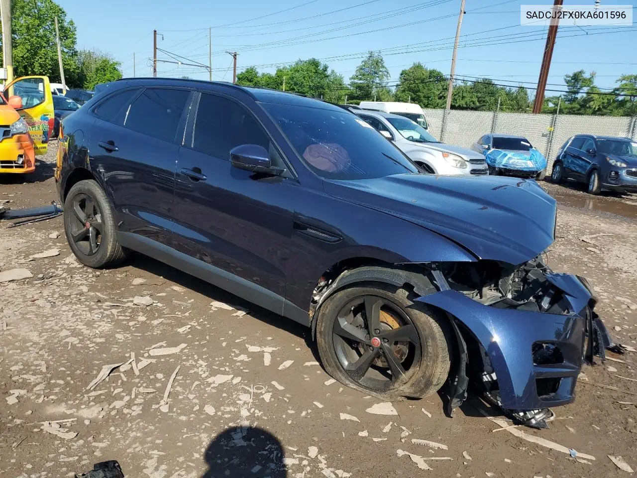 2019 Jaguar F-Pace Premium VIN: SADCJ2FX0KA601596 Lot: 61056715