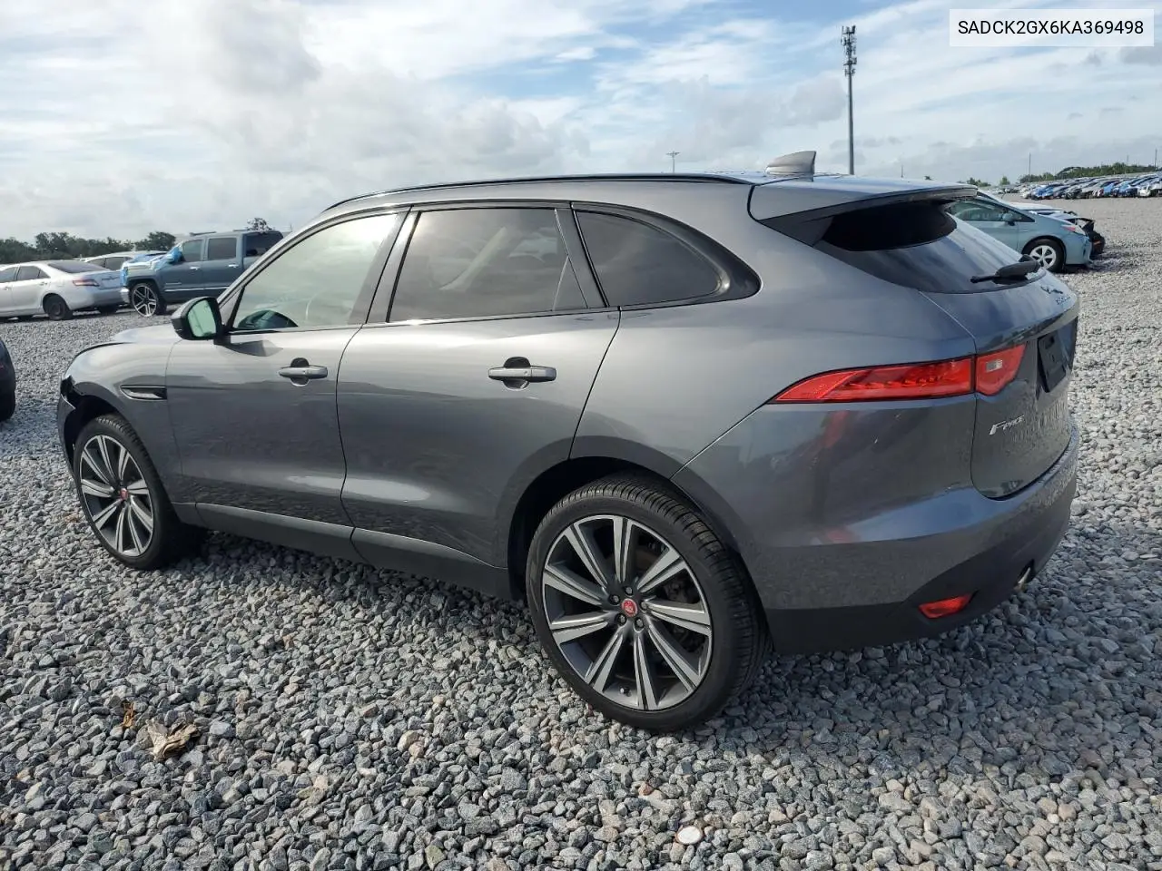2019 Jaguar F-Pace Prestige VIN: SADCK2GX6KA369498 Lot: 61332535