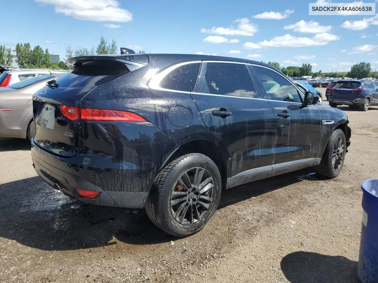 2019 Jaguar F-Pace Prestige VIN: SADCK2FX4KA606538 Lot: 61924495