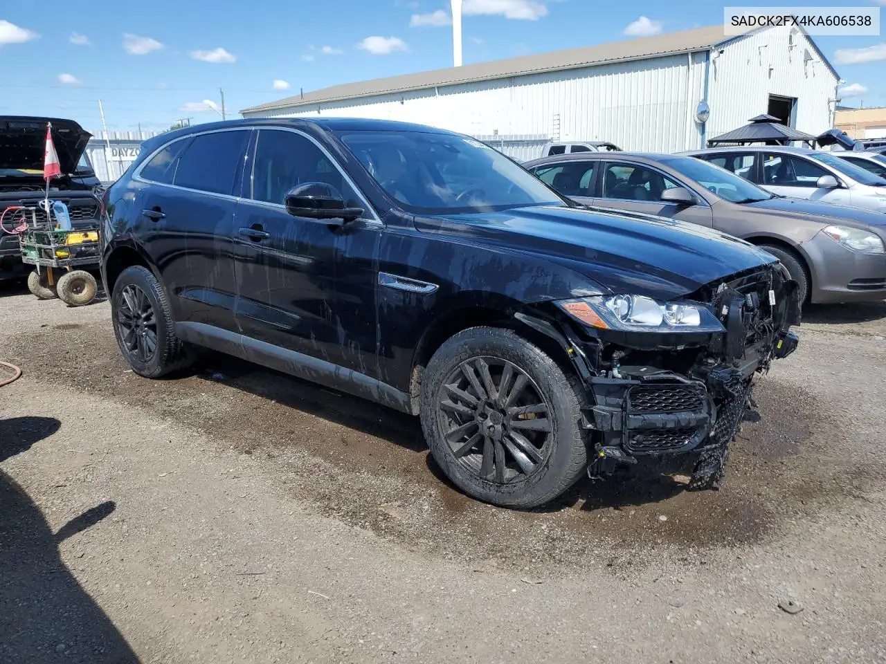 2019 Jaguar F-Pace Prestige VIN: SADCK2FX4KA606538 Lot: 61924495