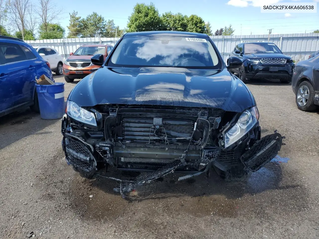 2019 Jaguar F-Pace Prestige VIN: SADCK2FX4KA606538 Lot: 61924495