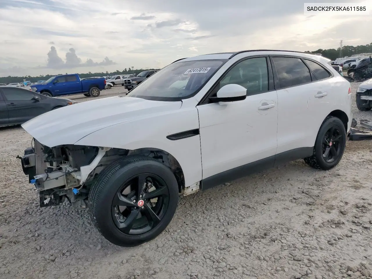 2019 Jaguar F-Pace Prestige VIN: SADCK2FX5KA611585 Lot: 62417015