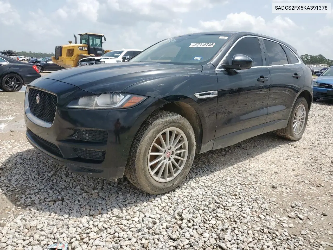 2019 Jaguar F-Pace VIN: SADCS2FX5KA391378 Lot: 62918735