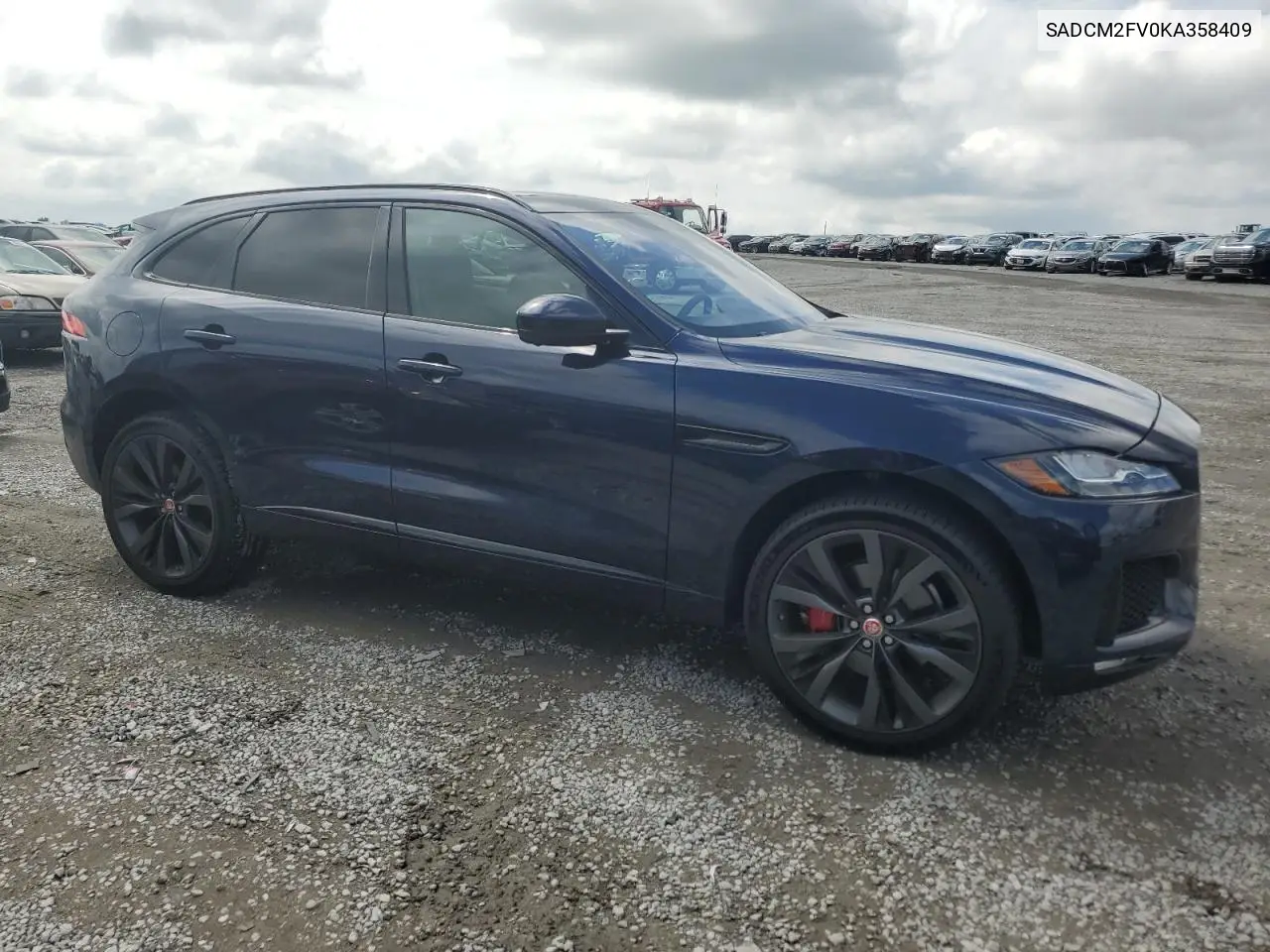 2019 Jaguar F-Pace S VIN: SADCM2FV0KA358409 Lot: 63204675