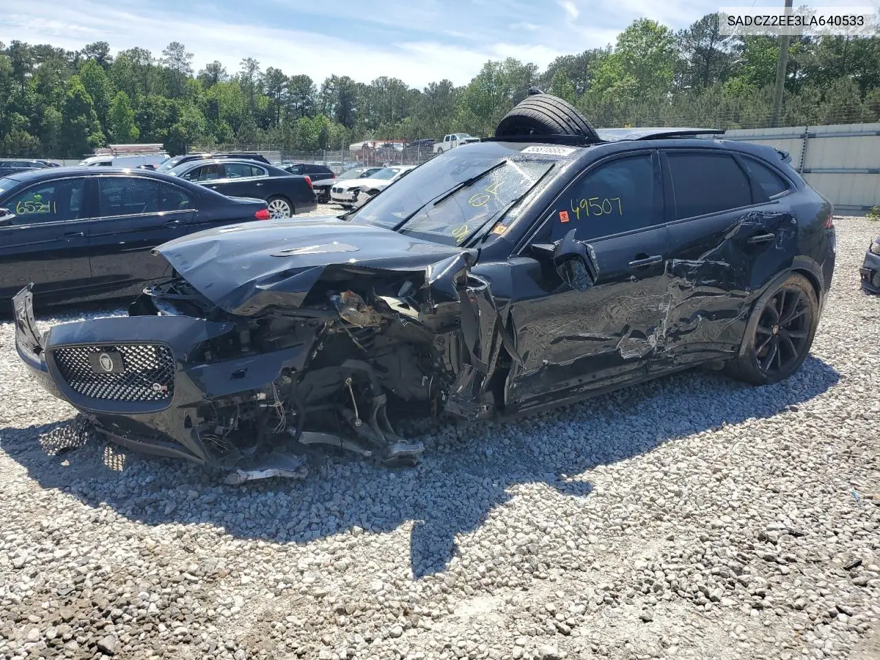 2020 Jaguar F-Pace Svr VIN: SADCZ2EE3LA640533 Lot: 55818885