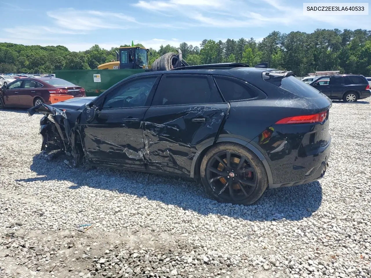 2020 Jaguar F-Pace Svr VIN: SADCZ2EE3LA640533 Lot: 55818885