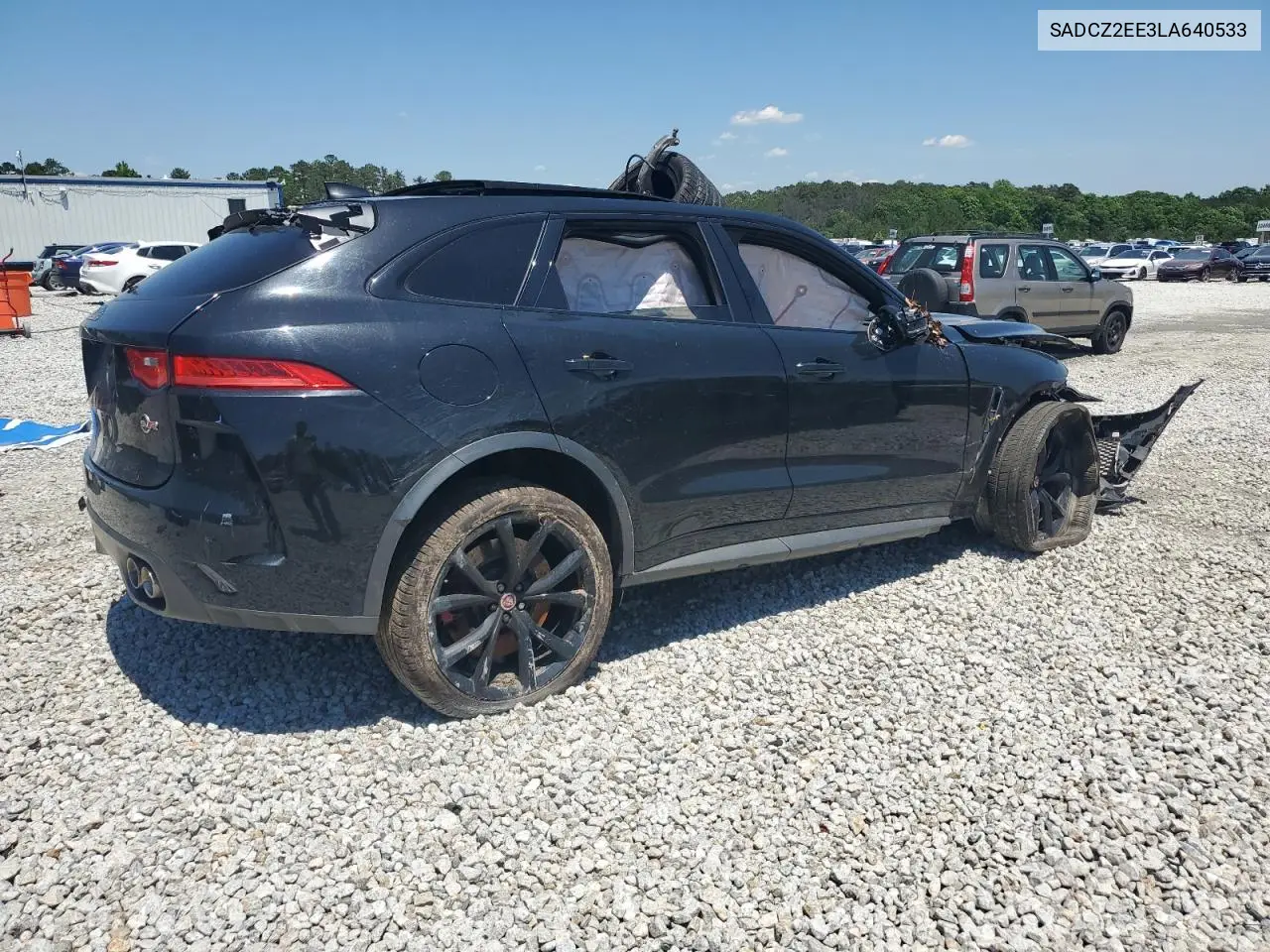 2020 Jaguar F-Pace Svr VIN: SADCZ2EE3LA640533 Lot: 55818885