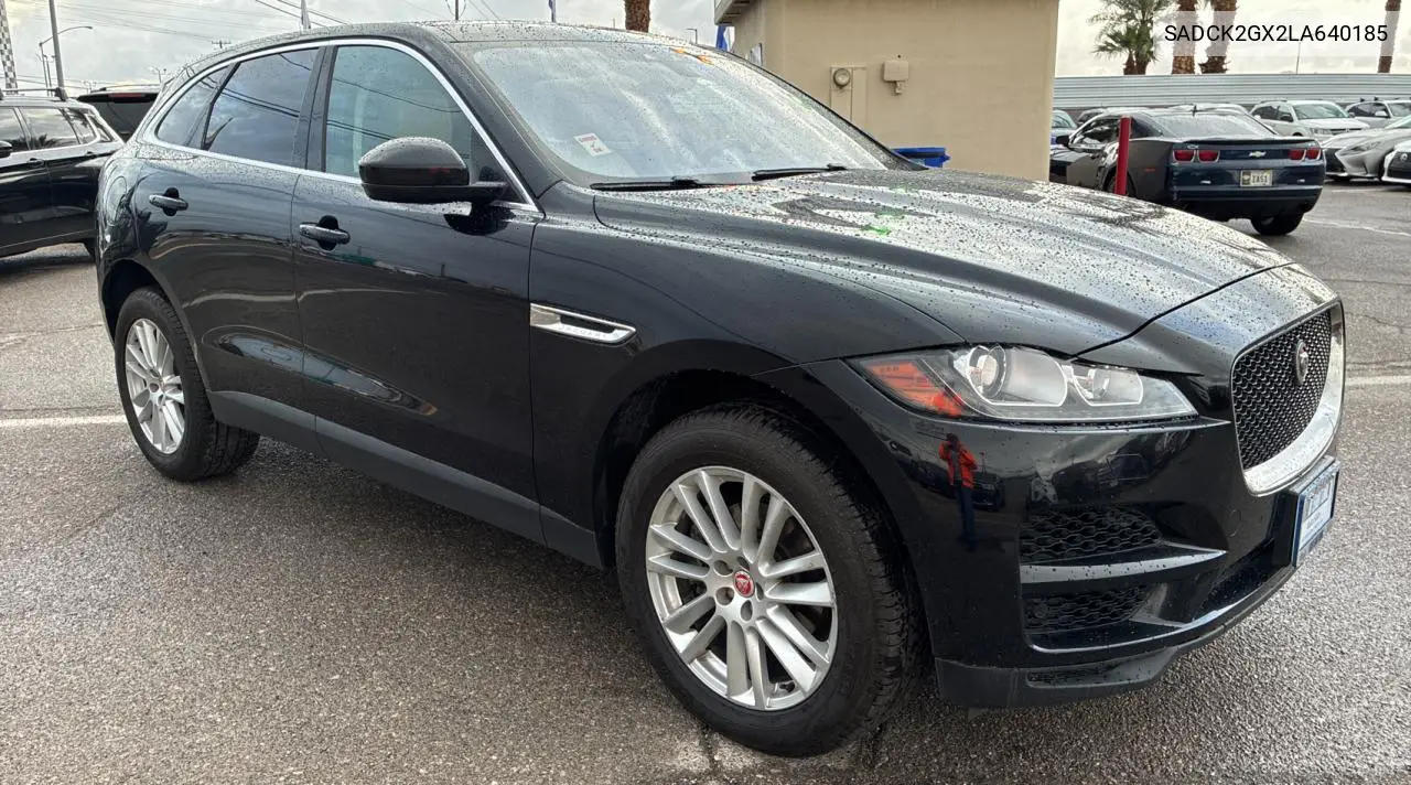 2020 Jaguar F-Pace Prestige VIN: SADCK2GX2LA640185 Lot: 56074585