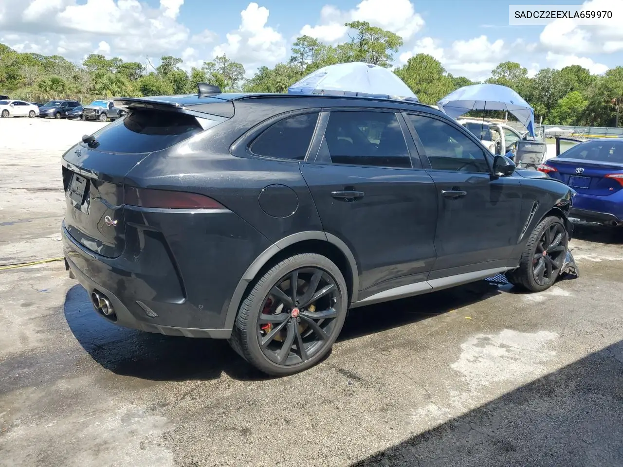 2020 Jaguar F-Pace Svr VIN: SADCZ2EEXLA659970 Lot: 63022745