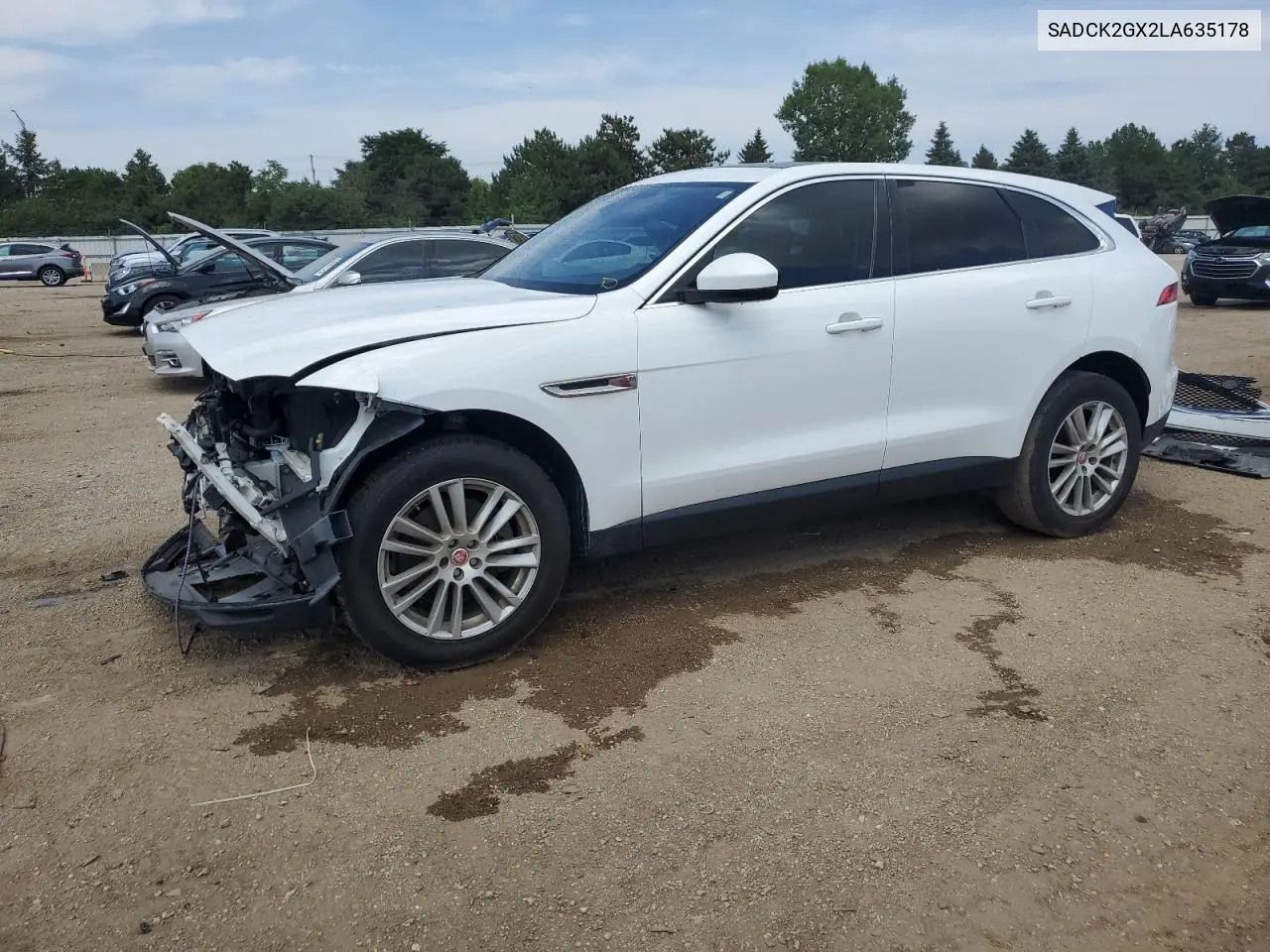 2020 Jaguar F-Pace Prestige VIN: SADCK2GX2LA635178 Lot: 63749635