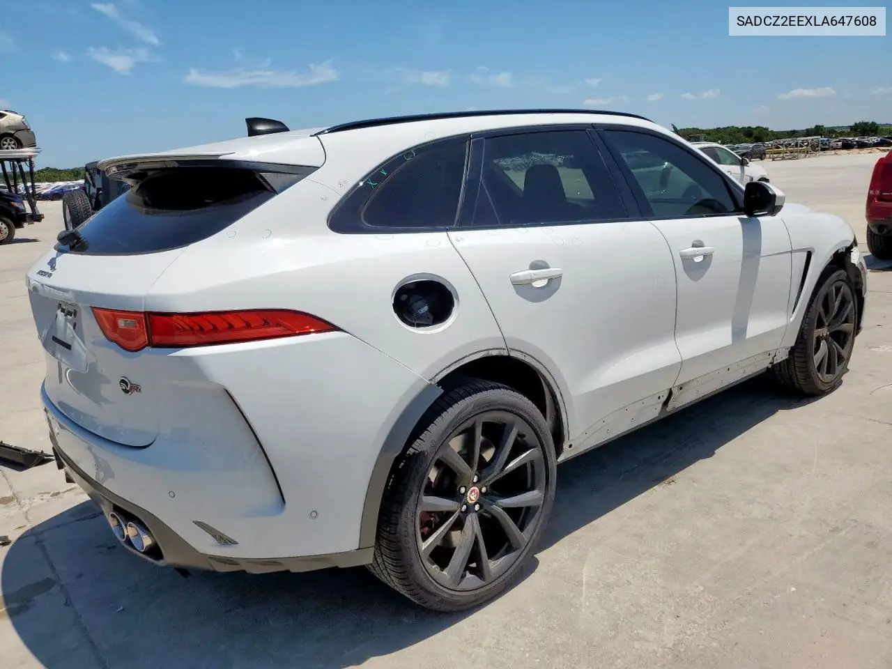 2020 Jaguar F-Pace Svr VIN: SADCZ2EEXLA647608 Lot: 65265415