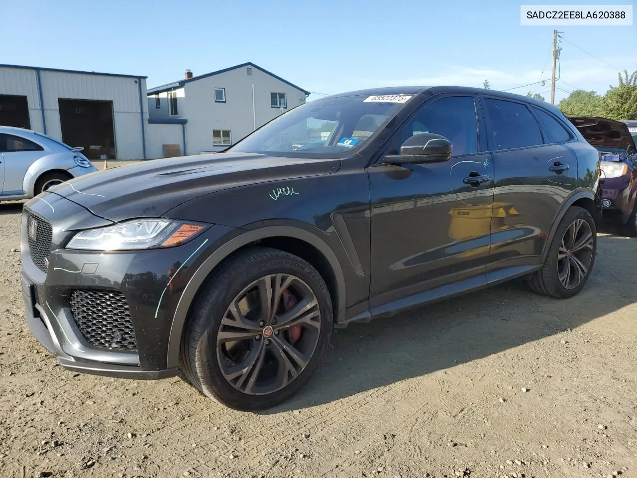 2020 Jaguar F-Pace Svr VIN: SADCZ2EE8LA620388 Lot: 65522375