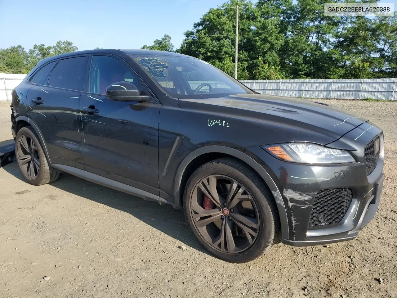 2020 Jaguar F-Pace Svr VIN: SADCZ2EE8LA620388 Lot: 65522375