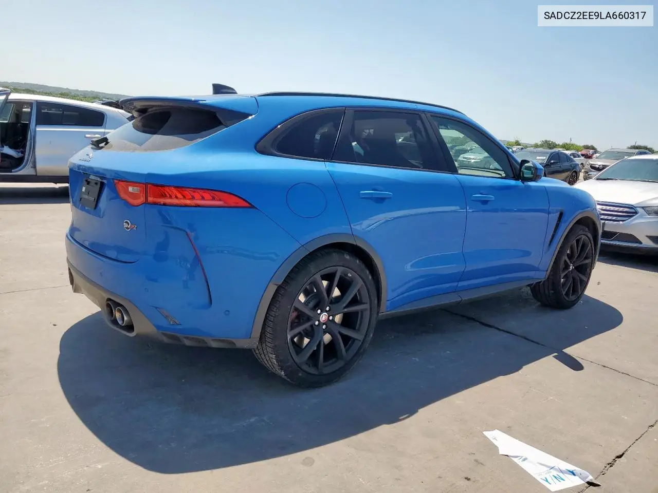 2020 Jaguar F-Pace Svr VIN: SADCZ2EE9LA660317 Lot: 65551555