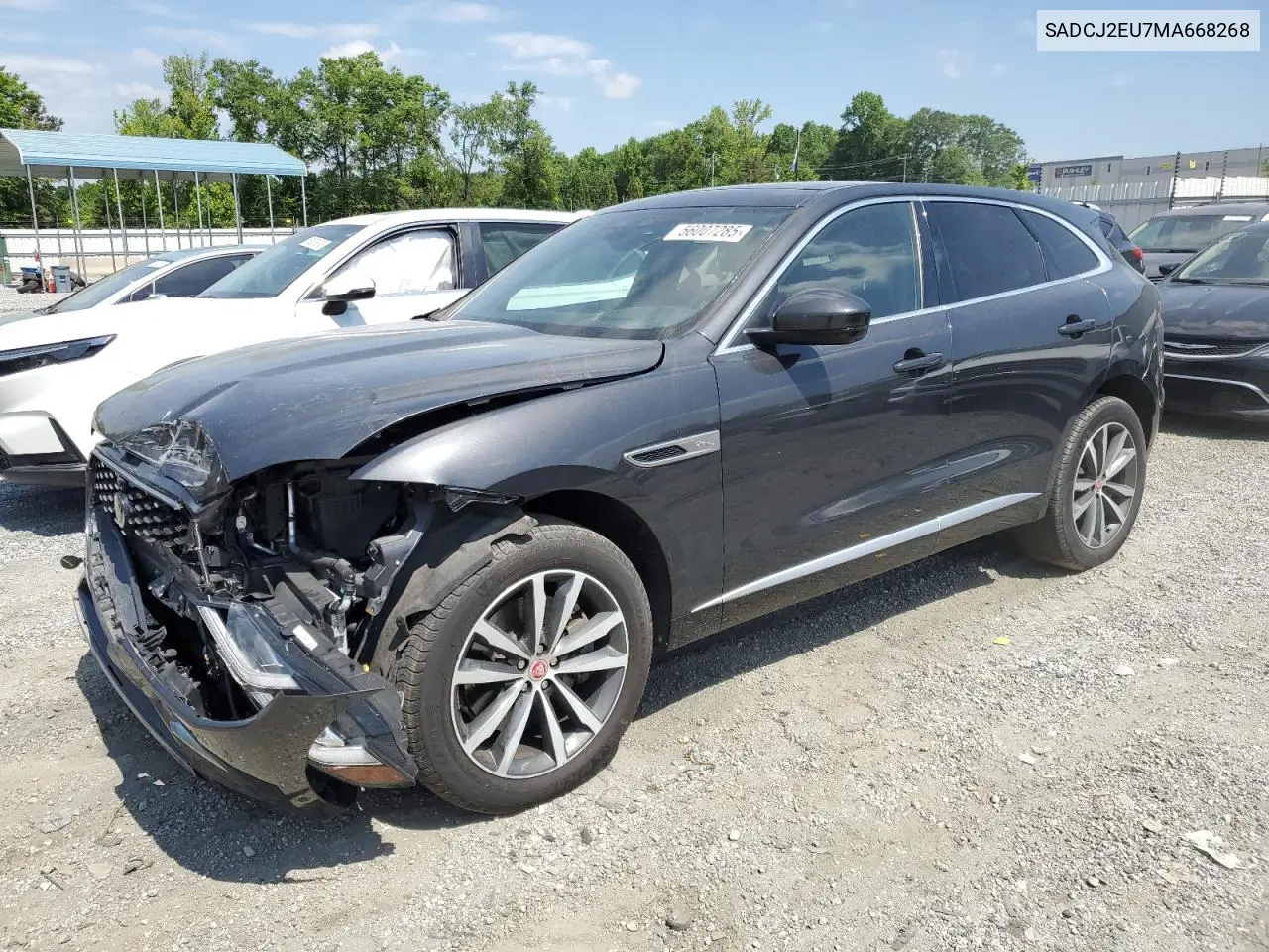 2021 Jaguar F-Pace S VIN: SADCJ2EU7MA668268 Lot: 56007285