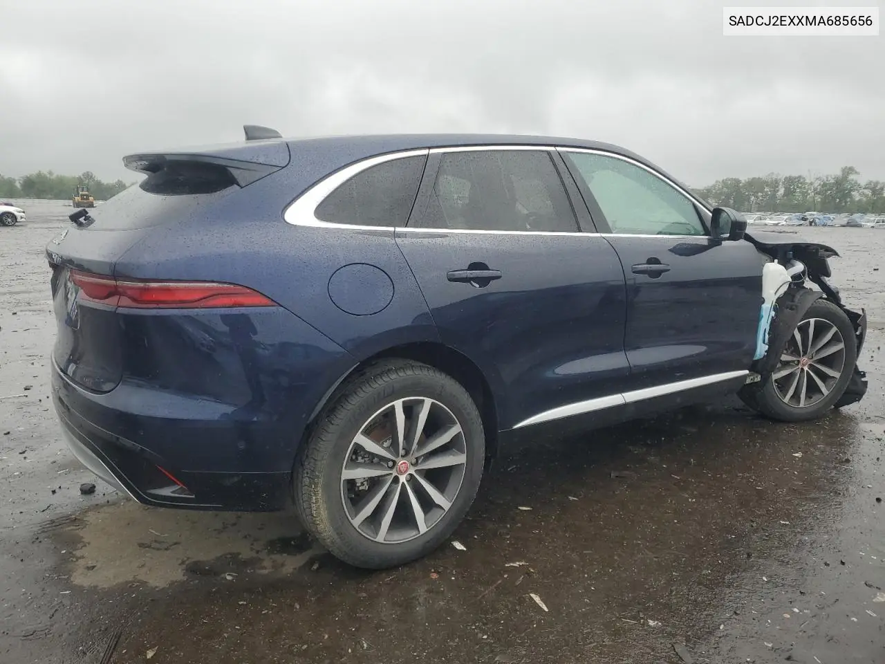 2021 Jaguar F-Pace S VIN: SADCJ2EXXMA685656 Lot: 57763665