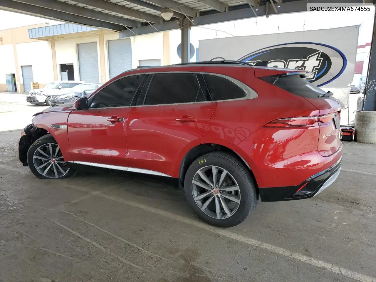 2021 Jaguar F-Pace S VIN: SADCJ2EX4MA674555 Lot: 60001165