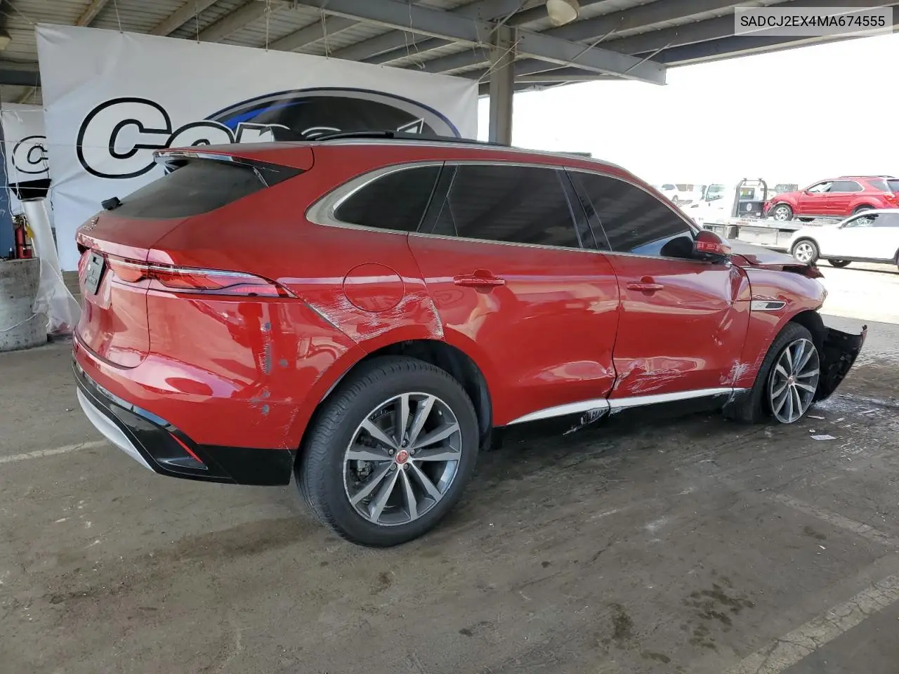 2021 Jaguar F-Pace S VIN: SADCJ2EX4MA674555 Lot: 60001165
