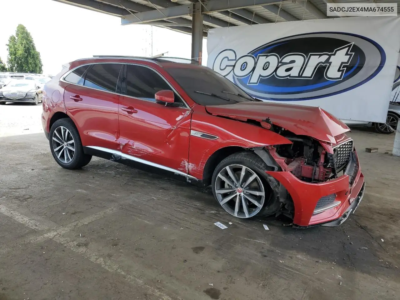 2021 Jaguar F-Pace S VIN: SADCJ2EX4MA674555 Lot: 60001165