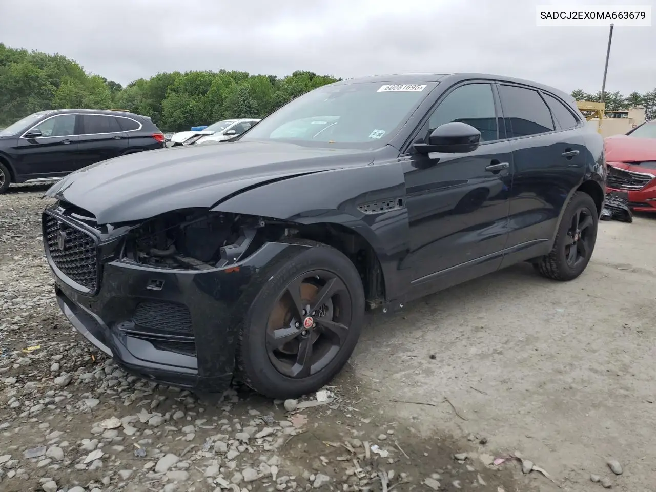 2021 Jaguar F-Pace S VIN: SADCJ2EX0MA663679 Lot: 60081695