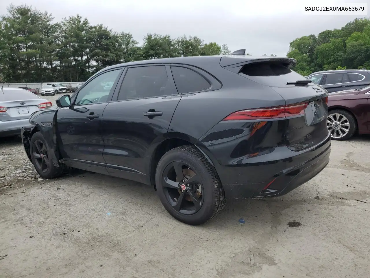 2021 Jaguar F-Pace S VIN: SADCJ2EX0MA663679 Lot: 60081695