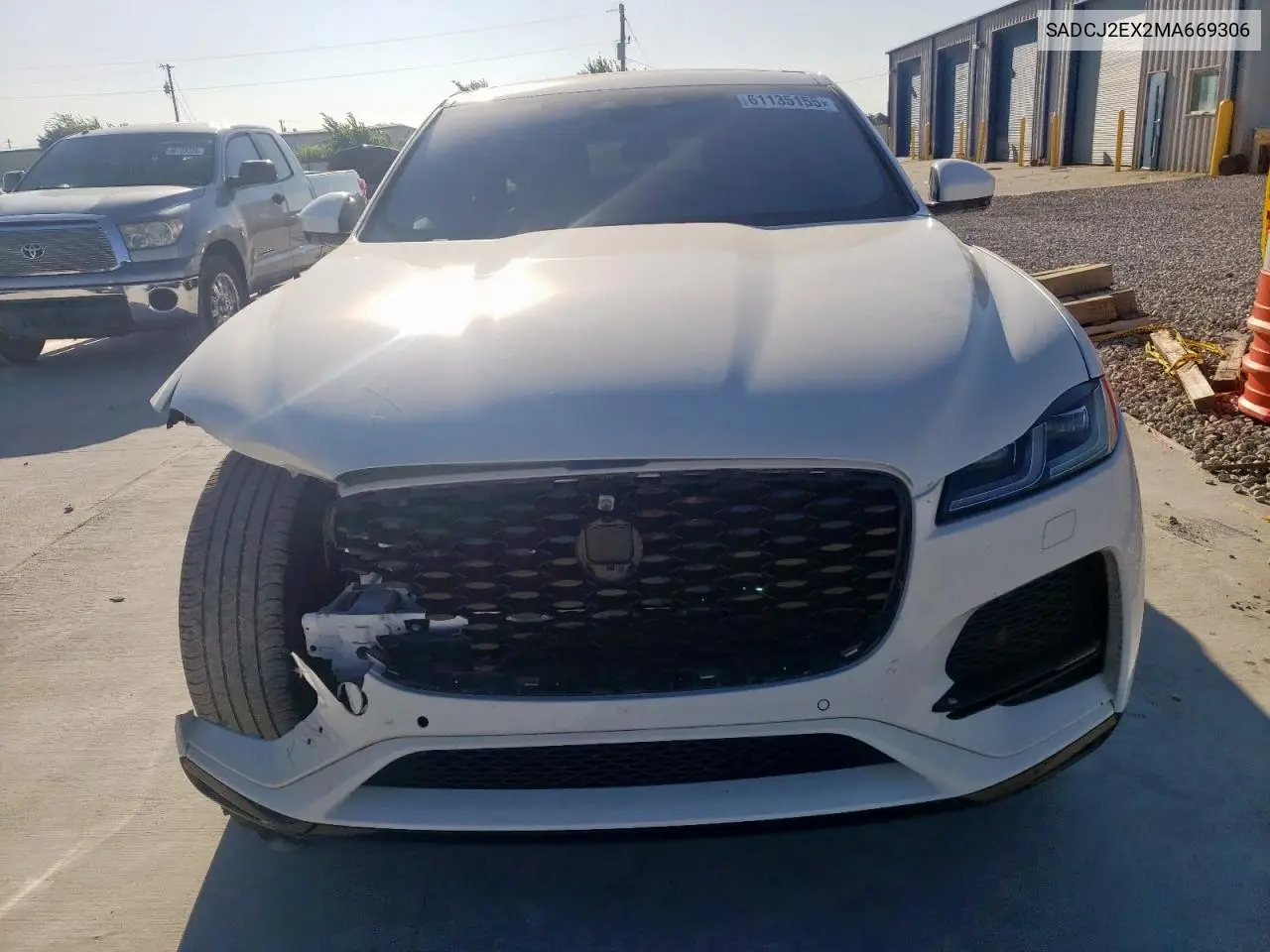 2021 Jaguar F-Pace S VIN: SADCJ2EX2MA669306 Lot: 61135155