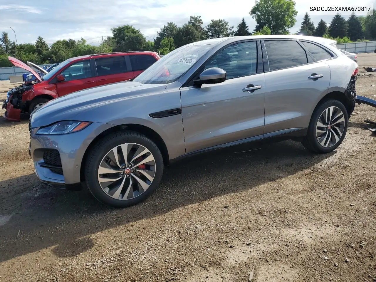 2021 Jaguar F-Pace S VIN: SADCJ2EXXMA670817 Lot: 62518925