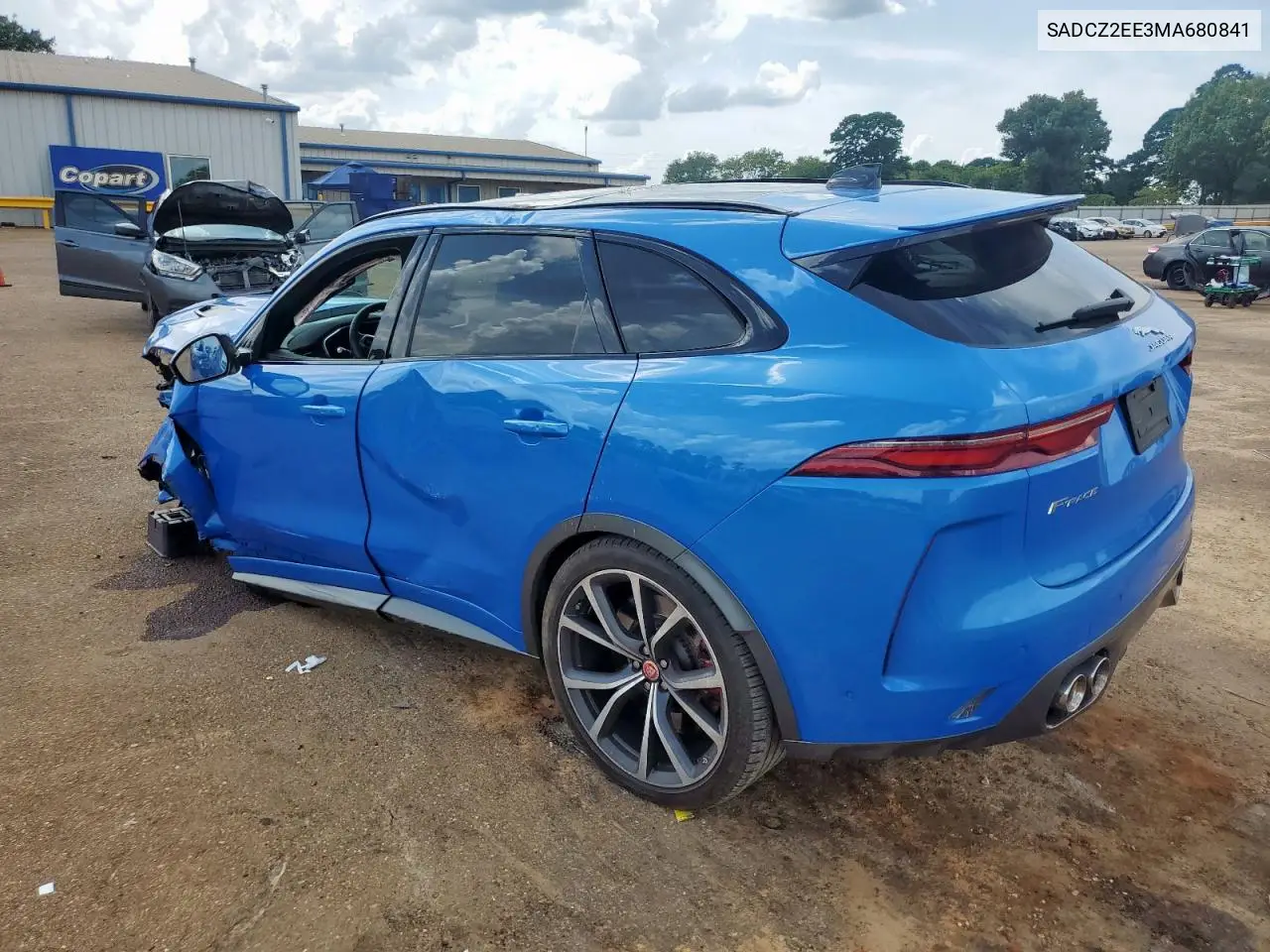 2021 Jaguar F-Pace Svr VIN: SADCZ2EE3MA680841 Lot: 63421105
