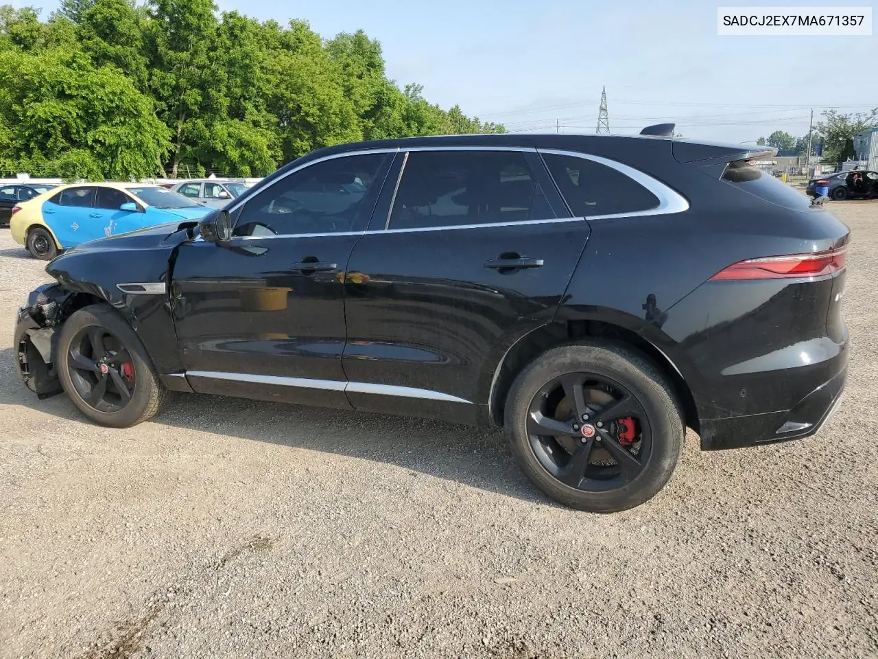 2021 Jaguar F-Pace S VIN: SADCJ2EX7MA671357 Lot: 63800645