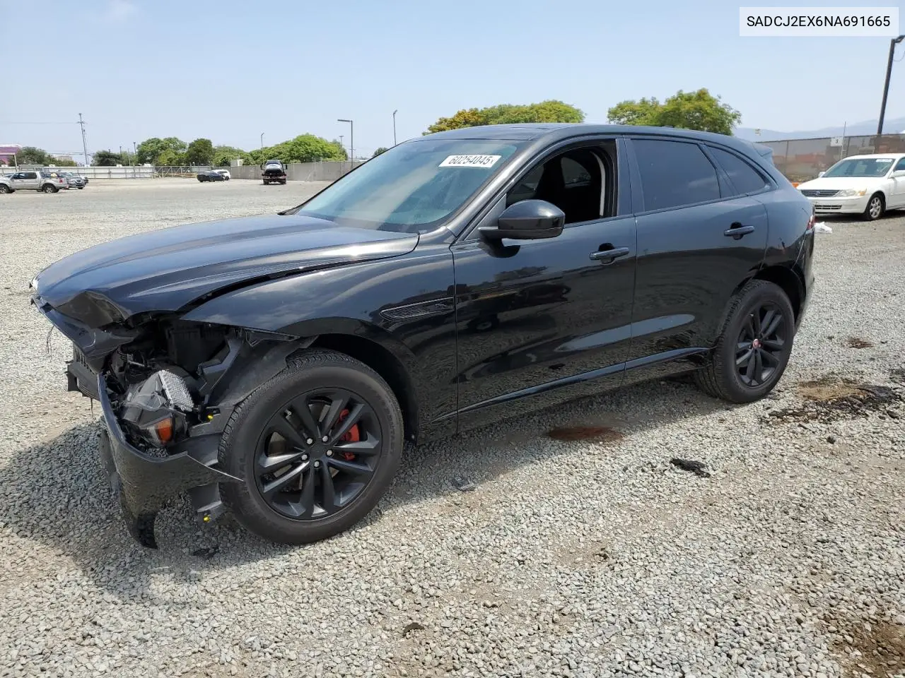 2022 Jaguar F-Pace S VIN: SADCJ2EX6NA691665 Lot: 60254045