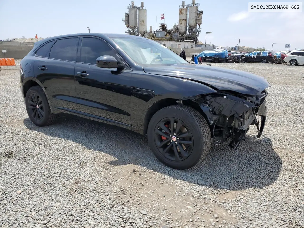 2022 Jaguar F-Pace S VIN: SADCJ2EX6NA691665 Lot: 60254045