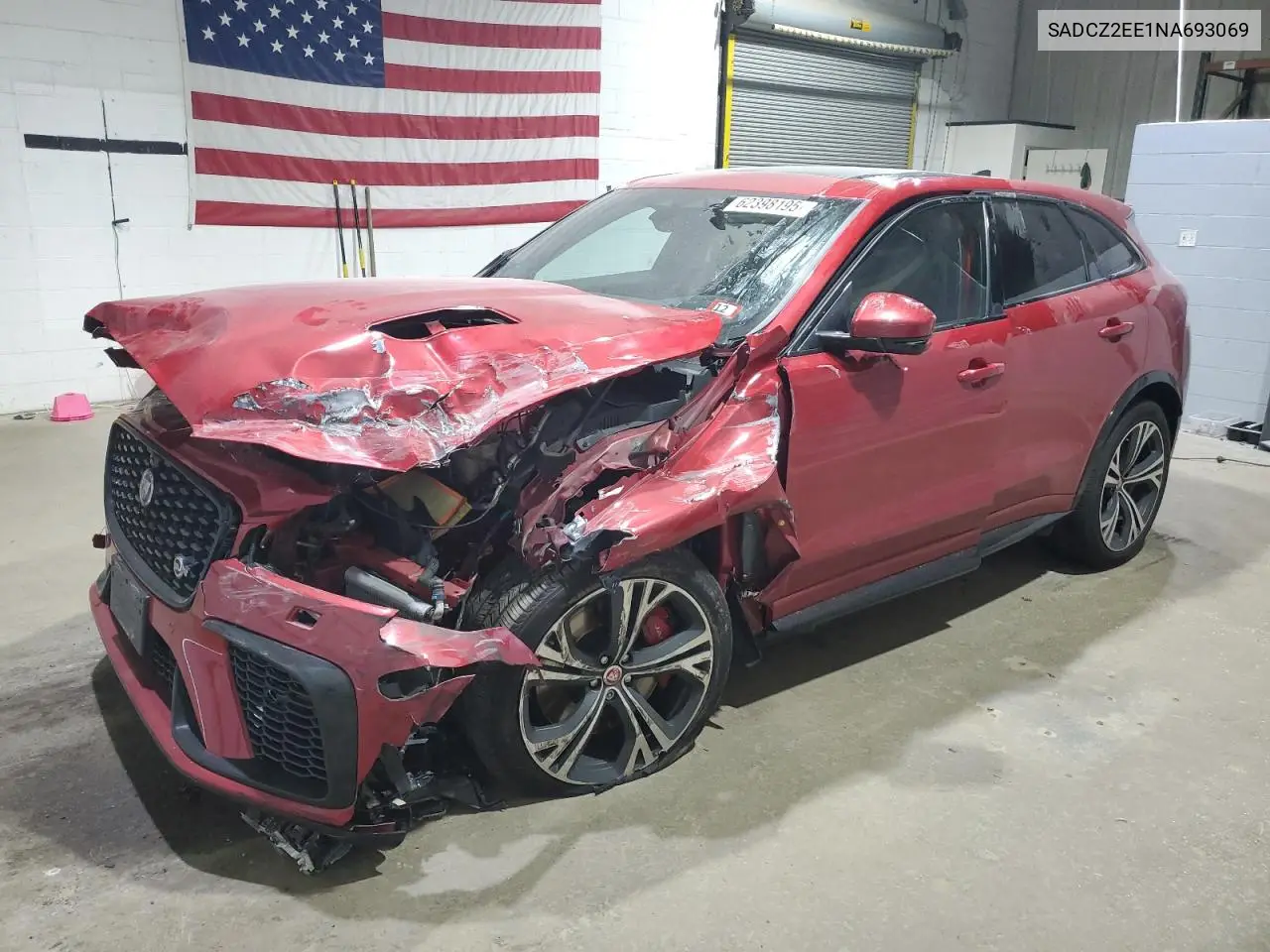 2022 Jaguar F-Pace Svr VIN: SADCZ2EE1NA693069 Lot: 62398195