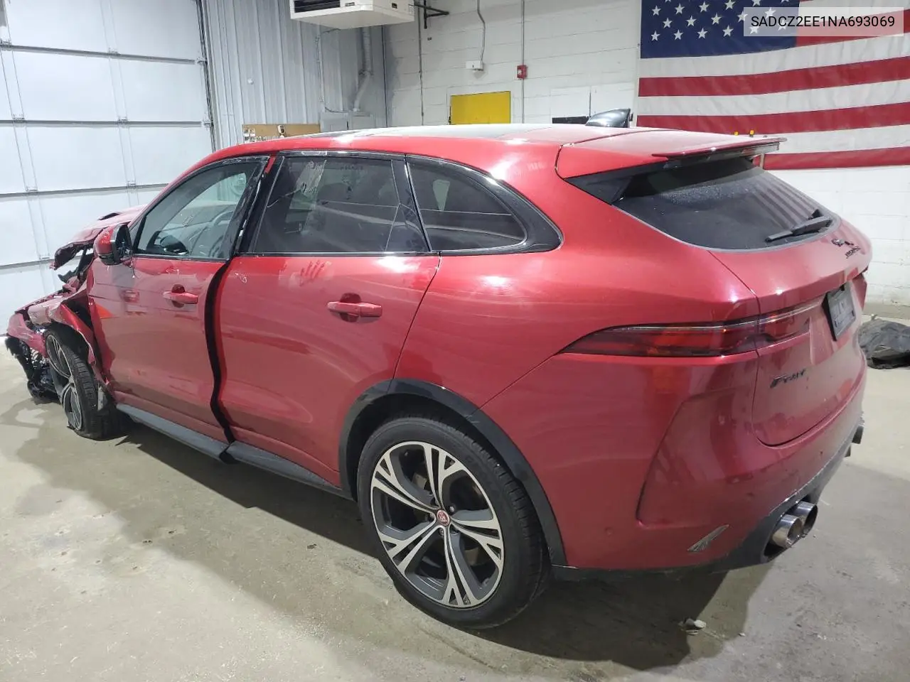 2022 Jaguar F-Pace Svr VIN: SADCZ2EE1NA693069 Lot: 62398195
