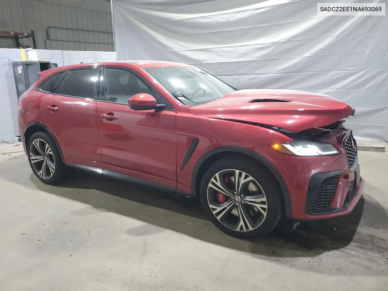 2022 Jaguar F-Pace Svr VIN: SADCZ2EE1NA693069 Lot: 62398195