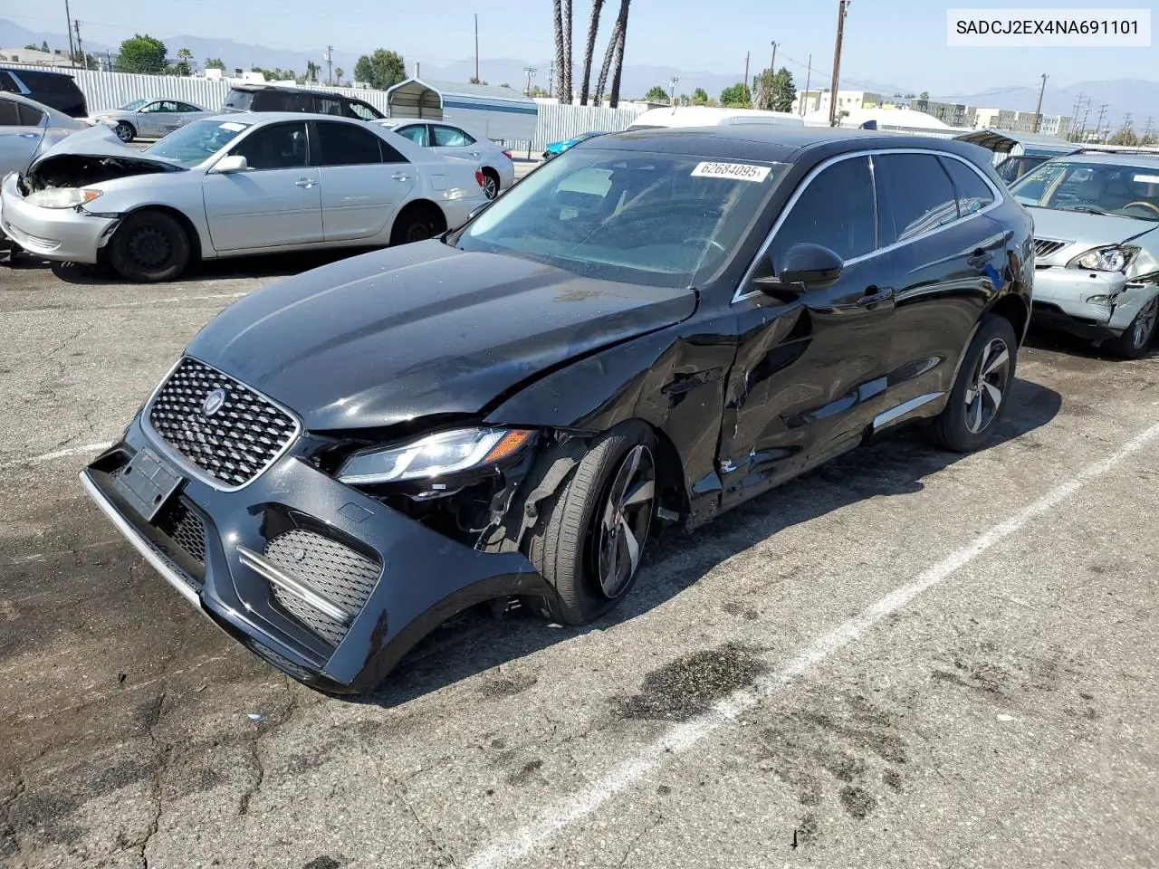 2022 Jaguar F-Pace S VIN: SADCJ2EX4NA691101 Lot: 62684095