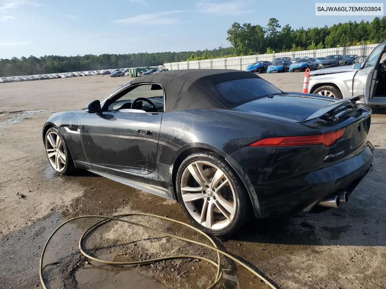 2014 Jaguar F-Type V8 S VIN: SAJWA6GL7EMK03804 Lot: 62060595
