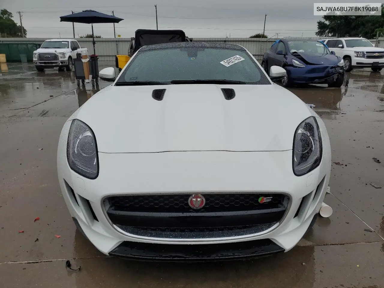 2015 Jaguar F-Type S VIN: SAJWA6BU7F8K19088 Lot: 54927435