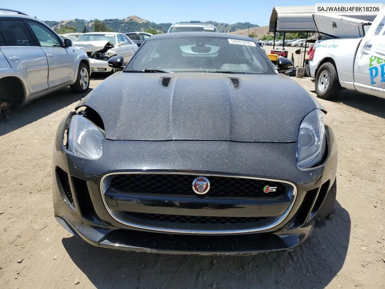 2015 Jaguar F-Type S VIN: SAJWA6BU4F8K18206 Lot: 58245635