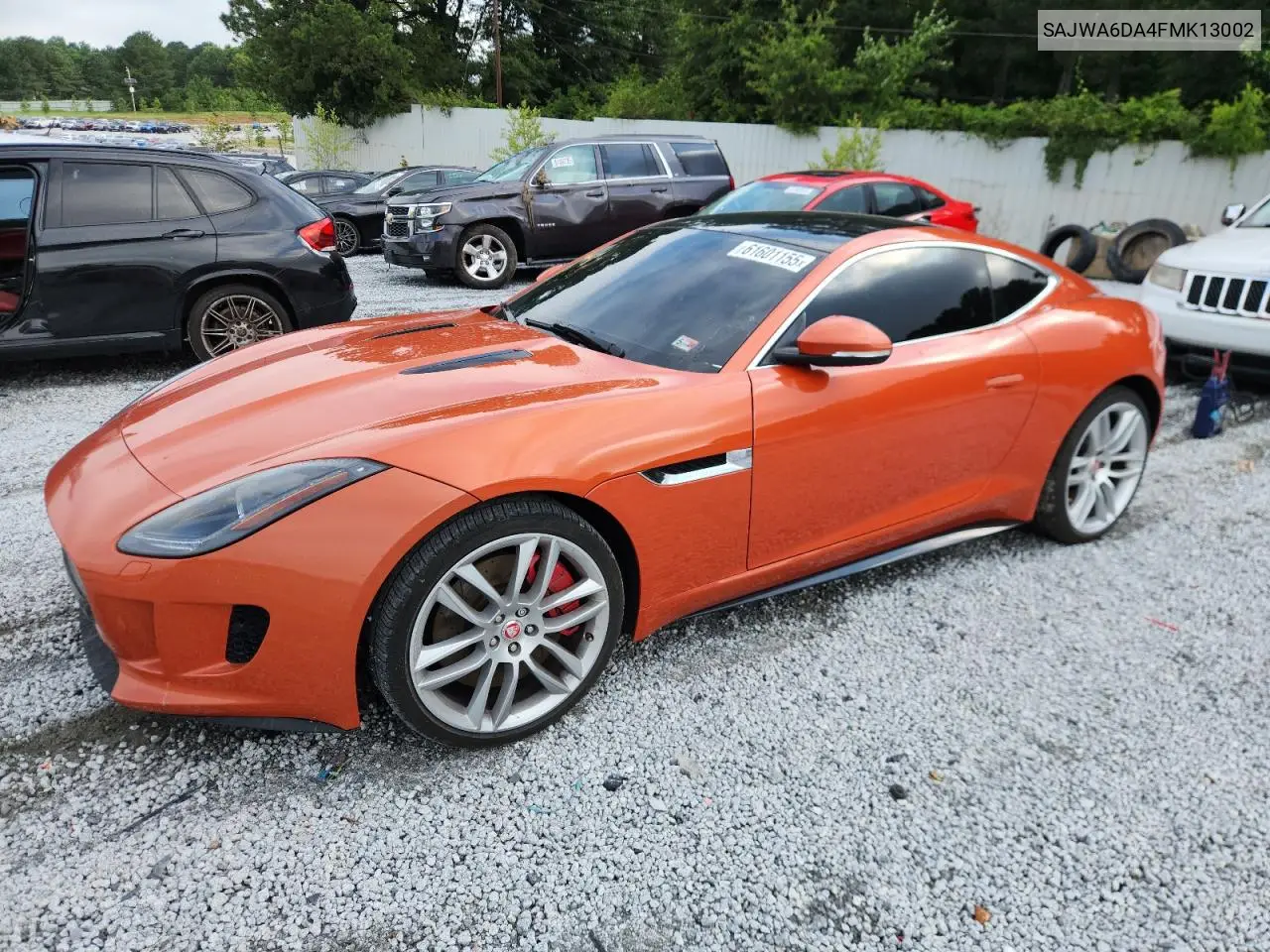 2015 Jaguar F-Type R VIN: SAJWA6DA4FMK13002 Lot: 61601155