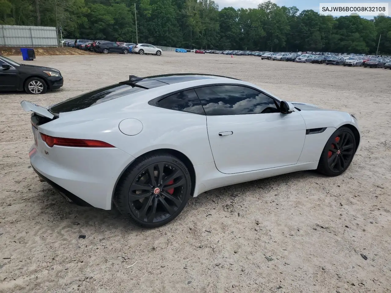 2016 Jaguar F-Type S VIN: SAJWB6BC0G8K32108 Lot: 54889075